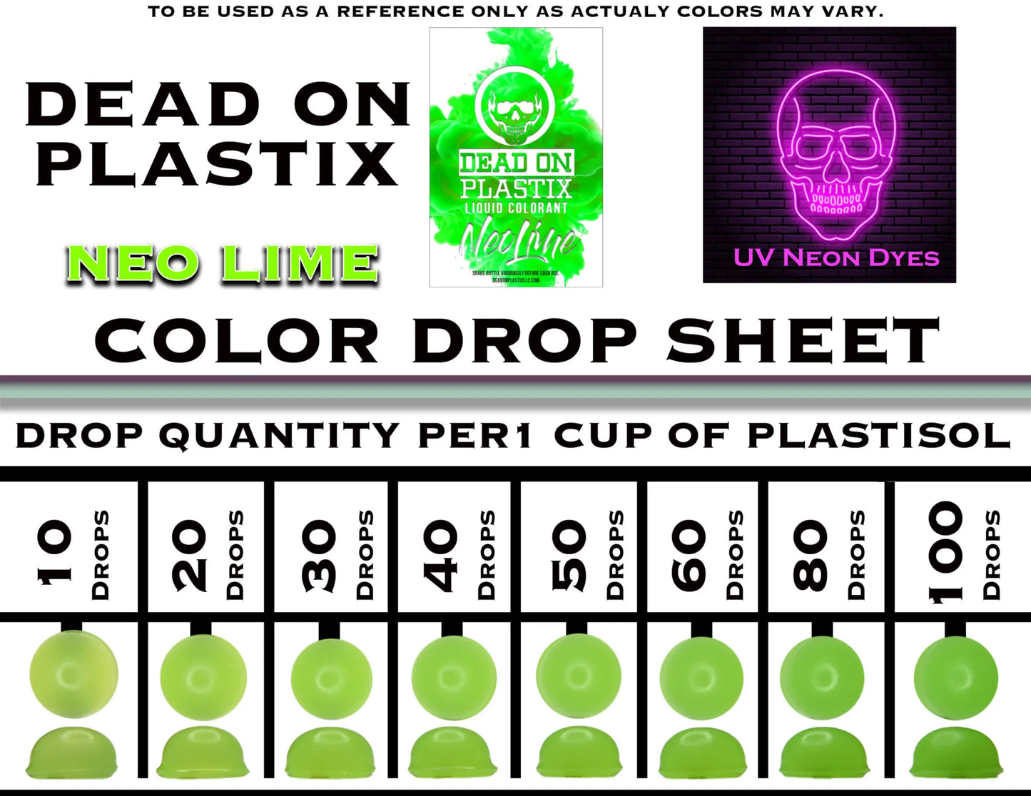Dead on Plastix - NEO LIME D.O.P. USA 🇺🇸