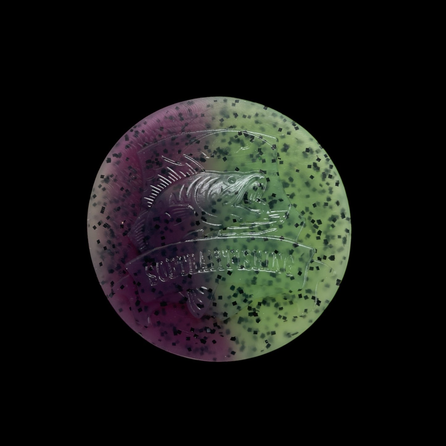 Softbait Color: SunWizard Green-Purple