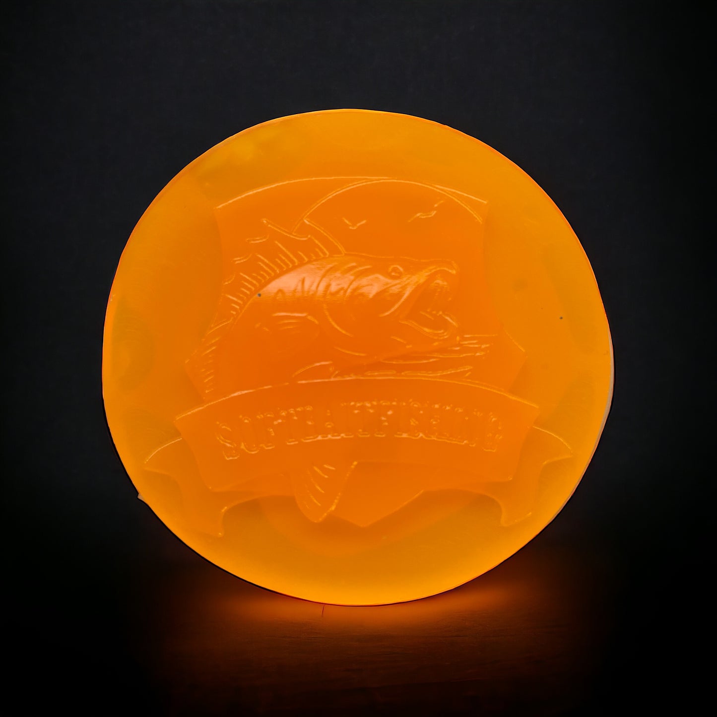 Softbait-Farbe: Fluo Hellorange Transparent