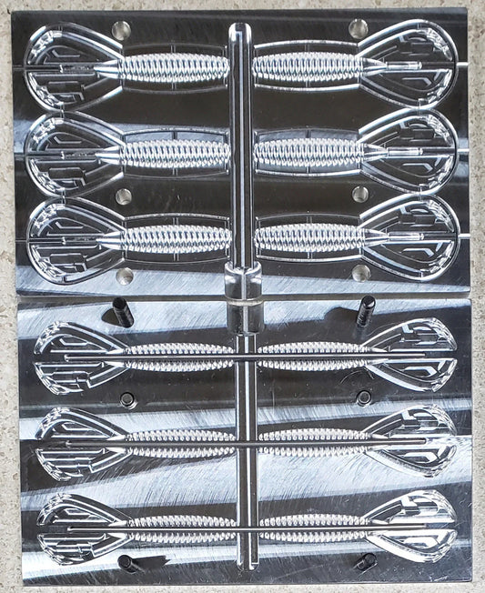 ANGLING AI USA - 3.5" Phantom Core Shot-Grub Mold